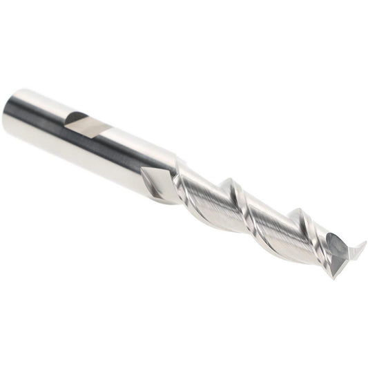 Hertel E107102401 Square End Mill 3/8" Dia, 2 Flutes, 1-1/2" LOC, High Speed Steel, 42 &deg Helix