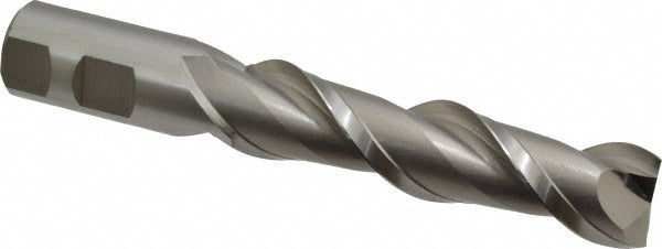 Hertel E107106402 Square End Mill 1'' Dia, 4'' LOC, 1'' Shank Dia, 6-1/2'' OAL, 2 Flutes, High Speed Steel