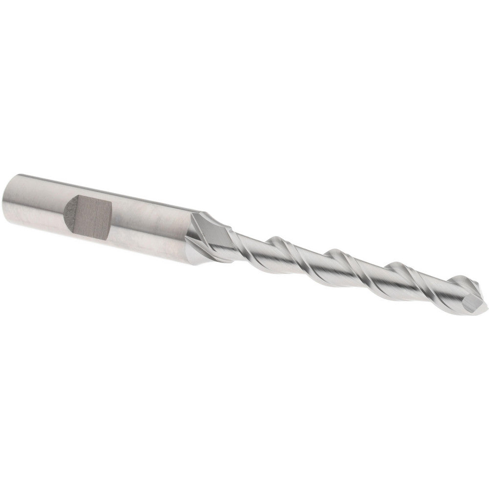 Hertel E107201601 Square End Mill 1/4" Dia, 1-3/4" LOC, 2 Flutes, High Speed Steel