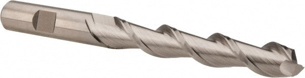 Hertel E107203201 Square End Mill 1/2" Dia, 3" LOC, 2 Flutes, High Speed Steel
