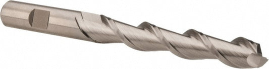Hertel E107203201 Square End Mill 1/2" Dia, 3" LOC, 2 Flutes, High Speed Steel