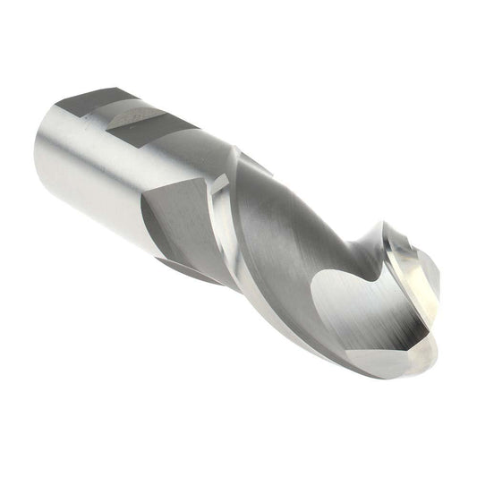 Hertel E111006402 Ball End Mill 1" Dia, 2" LOC, 2 Flute, High Speed Steel