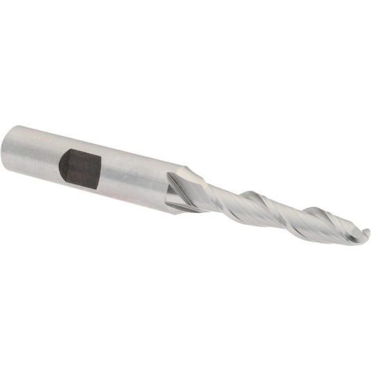 Hertel E111101601 Ball End Mill 0.25" Dia, 1.25" LOC, 2 Flute, High Speed Steel