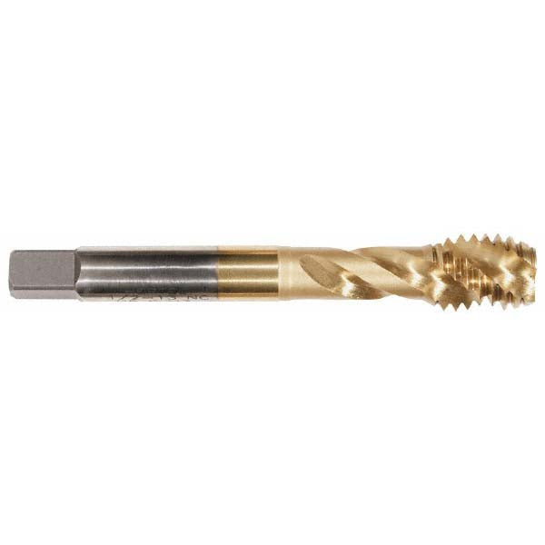 Accupro 43044-01C Spiral Flute Tap M5x0.8, Metric Coarse, 3 Flute, Modified Bottoming Chamfer, 6H Class of Fit, Powdered Metal, TiCN Finish