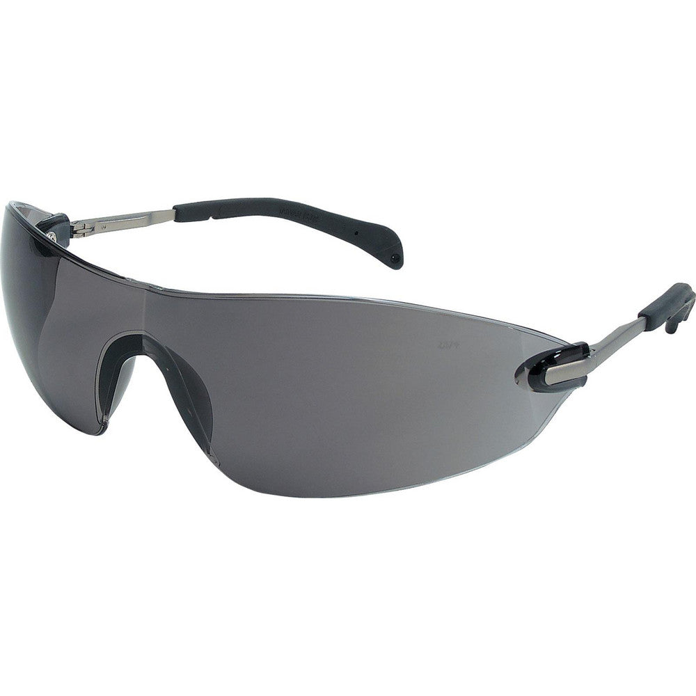 MCR Safety S2212 Safety Glasses Scratch-Resistant, Polycarbonate, Gray Lenses, Frameless