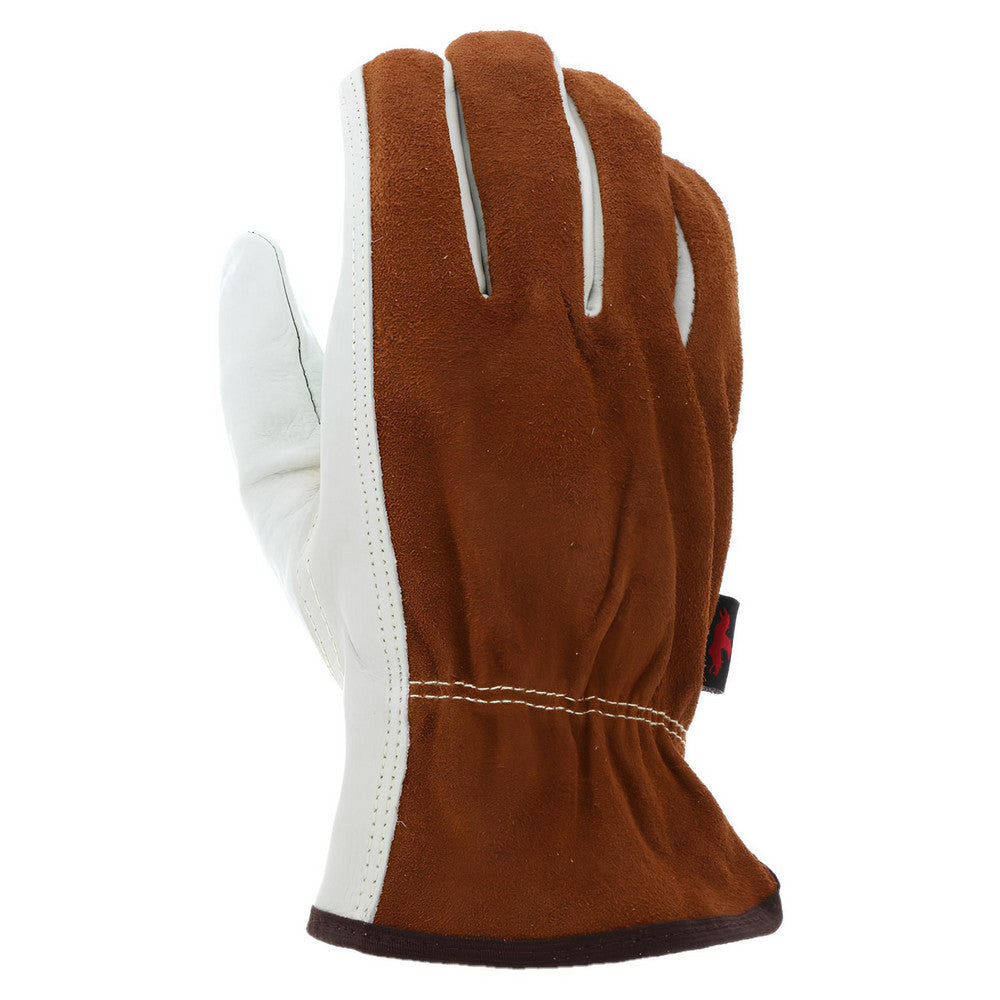 MCR Safety 3205M Work Gloves Memphis® 3205, Size Medium, Cowhide Leather Lined, Cowhide Leather, General Purpose