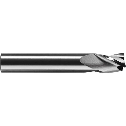 RobbJack S1-301-06 Square End Mill 3/16" Dia, 3/8" LOC, 3 Flute, Solid Carbide