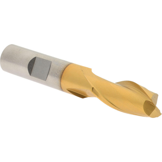Hertel E8030032 Square End Mill 1/2" Dia, 1" LOC, 2 Flutes, High Speed Steel