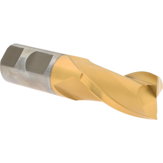 Hertel E8030064 Square End Mill 1'' Dia, 1-5/8'' LOC, 1'' Shank Dia, 4-1/8'' OAL, 2 Flutes, High Speed Steel