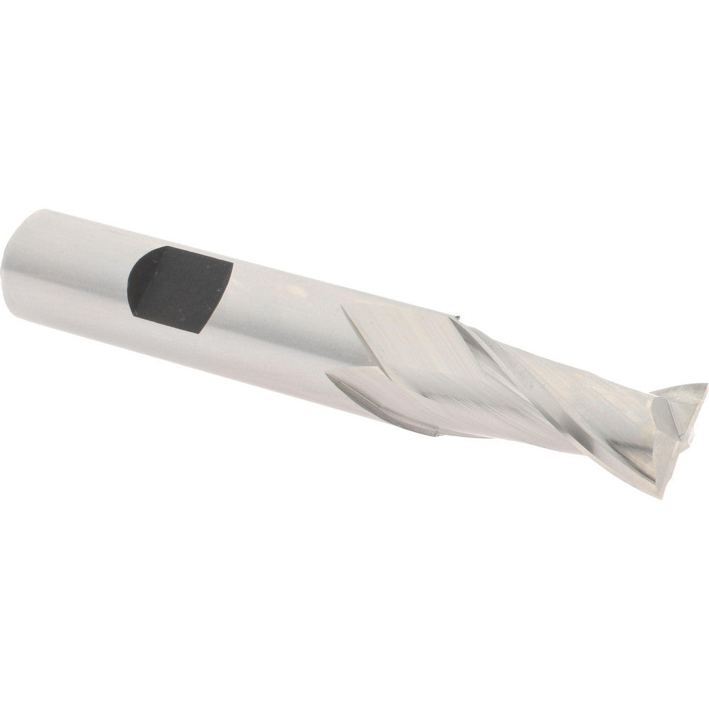 Hertel E103003202 Square End Mill 1/2'' Dia, 1'' LOC, 1/2'' Shank Dia, 3-1/8'' OAL, 2 Flutes, High Speed Steel