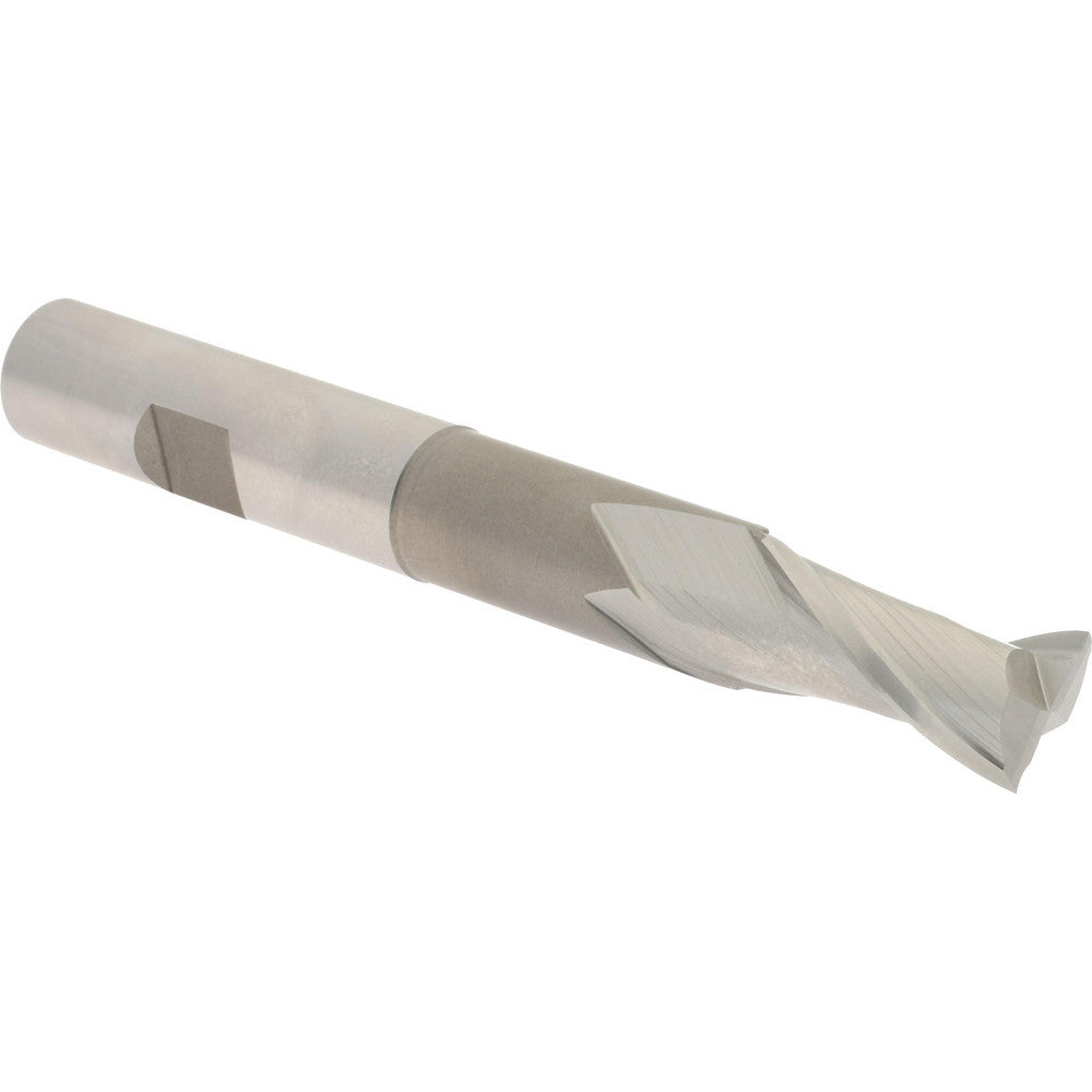 Hertel E1033032 Square End Mill 1/2'' Dia, 1'' LOC, 1/2'' Shank Dia, 4'' OAL, 2 Flutes, High Speed Steel