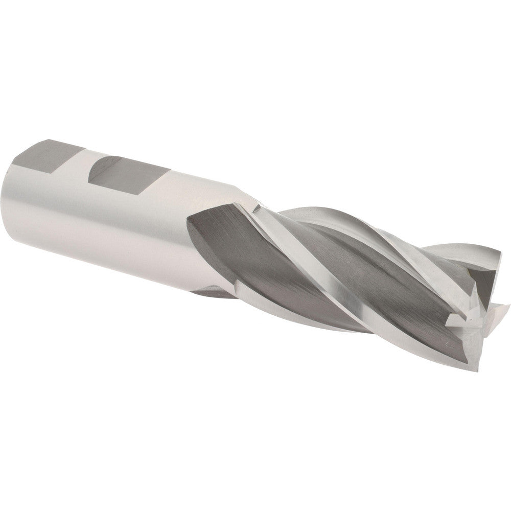 Hertel E2039064 Square End Mill 1'' Dia, 2'' LOC, 1'' Shank Dia, 4-1/2'' OAL, 4 Flutes, Cobalt