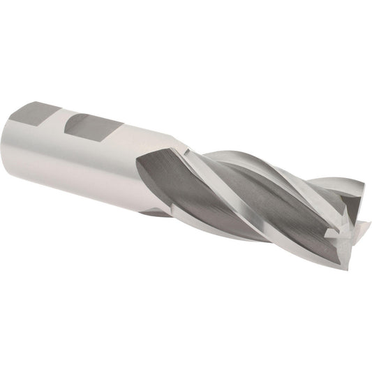 Hertel E2039064 Square End Mill 1'' Dia, 2'' LOC, 1'' Shank Dia, 4-1/2'' OAL, 4 Flutes, Cobalt