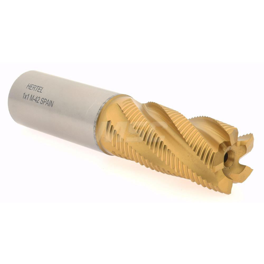 Hertel 02499184 Roughing End Mill 1" Dia, 5 Flute, Single End, Cobalt