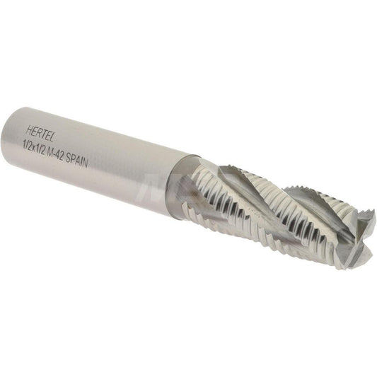Hertel 02499200 Roughing End Mill 1/2" Dia, 4 Flute, Single End, Cobalt