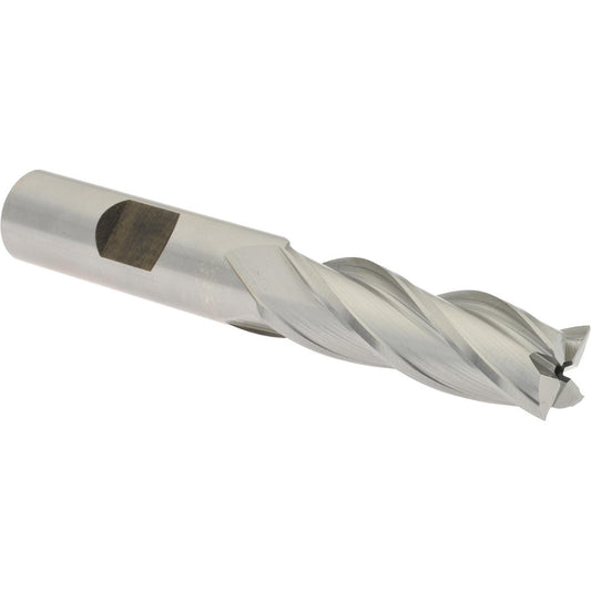 Hertel E1031032 Square End Mill 1/2'' Dia, 1-1/2'' LOC, 1/2'' Shank Dia, 3-1/4'' OAL, 4 Flutes, High Speed Steel