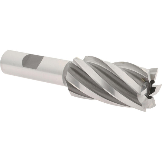 Hertel E1032906 Square End Mill 1" Dia, 1-7/8" LOC, 6 Flutes, High Speed Steel
