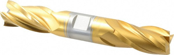 Hertel E8053064 Square End Mill 1'' Dia, 1-7/8'' LOC, 1'' Shank Dia, 6-3/8'' OAL, 4 Flutes, High Speed Steel