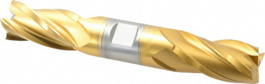 Hertel E8053064 Square End Mill 1'' Dia, 1-7/8'' LOC, 1'' Shank Dia, 6-3/8'' OAL, 4 Flutes, High Speed Steel
