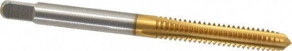 Cleveland C55108 #10-24 Plug RH 2B/3B H3 TiN High Speed Steel 4-Flute Straight Flute Hand Tap