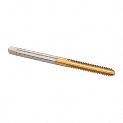 Cleveland C55200 #6-32 Bottoming RH 2B H3 TiN High Speed Steel 3-Flute Straight Flute Hand Tap