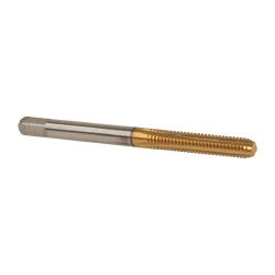Cleveland C55204 #8-32 Bottoming RH 2B H3 TiN High Speed Steel 4-Flute Straight Flute Hand Tap
