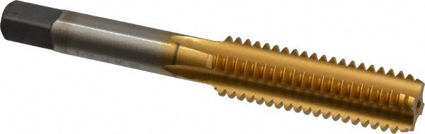 Cleveland C55228 7/16-14 Bottoming RH H3 TiN High Speed Steel 4-Flute Straight Flute Hand Tap