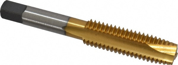 Cleveland C55332 Spiral Point Tap 1/2-13, UNC, 3 Flutes, Plug, 3B, High Speed Steel, TiN Finish