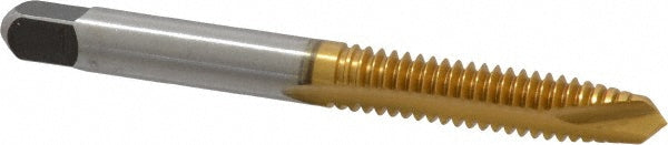 Cleveland C55315 Spiral Point Tap 1/4-20, UNC, 2 Flutes, Plug, 2B, High Speed Steel, TiN Finish