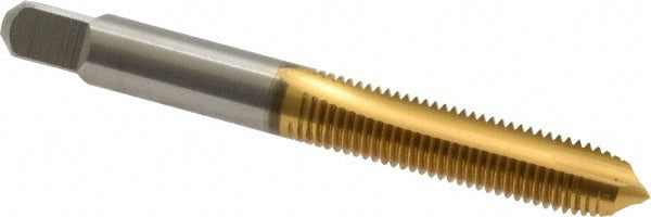 Cleveland C55322 Spiral Point Tap 5/16-24, UNF, 2 Flutes, Plug, 3B, High Speed Steel, TiN Finish