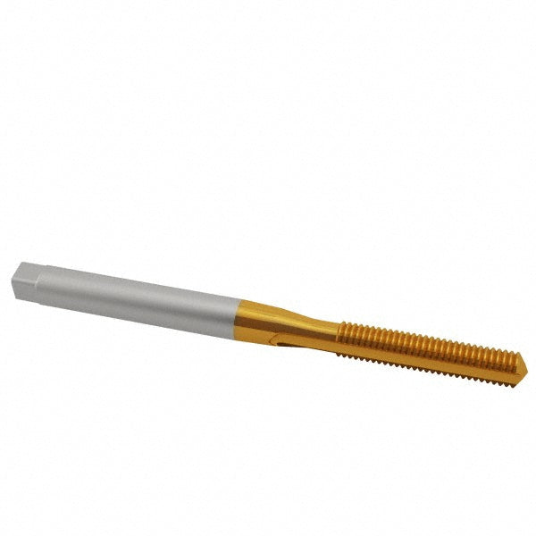Cleveland C55310 Spiral Point Tap #10-32, UNF, 2 Flutes, Plug, 2B, High Speed Steel, TiN Finish