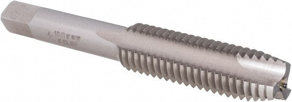 Cle-Line C62164 Spiral Point Tap 1/2-13 UNC, 3 Flutes, Plug Chamfer, HSS, Bright/Uncoated Coated