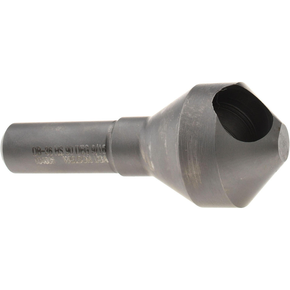 Weldon Tool 98926-94-W Countersink 1-1/8" Head Dia, 90.00 deg Included Angle, 0 Flute, High-Speed Steel, Right Hand Cut