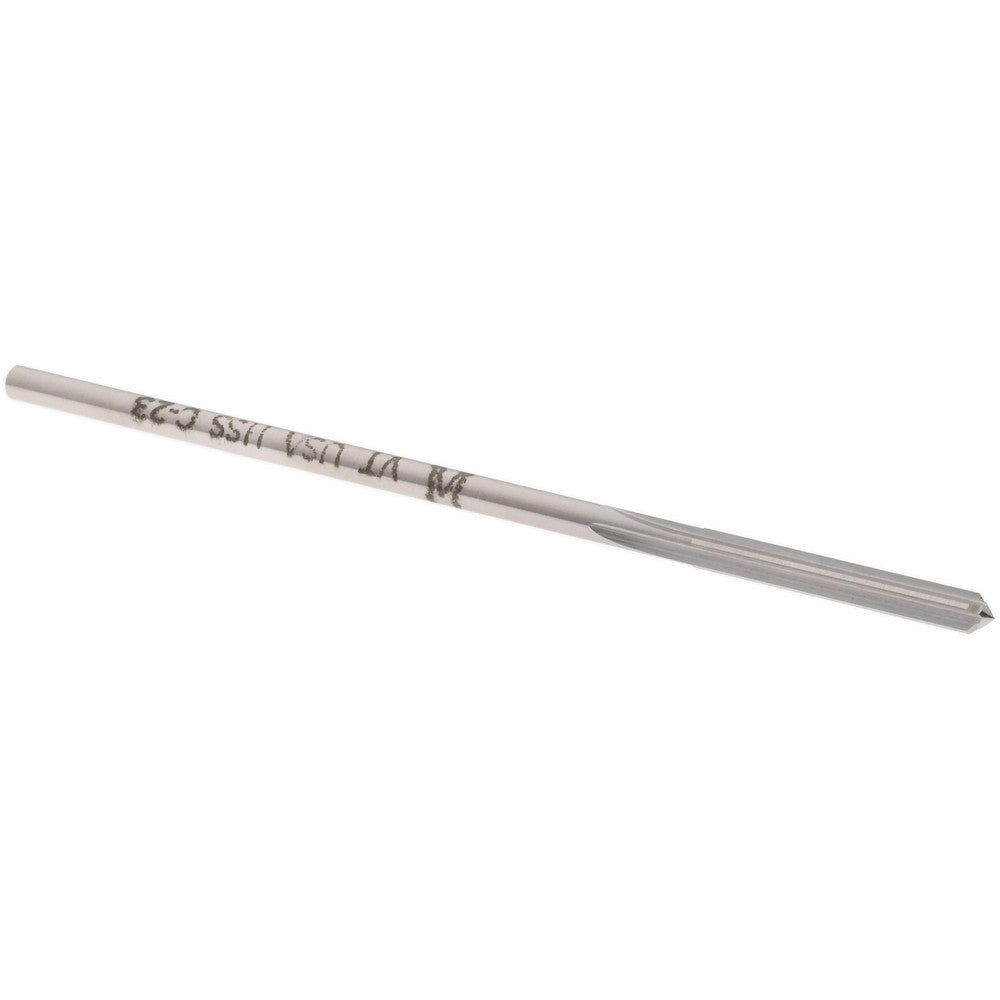 Yankee Corp. 433-0.1240 Chucking Reamer 0.1240" Dia, 3-1/2" OAL, 7/8" Flute Length, Straight Flute, Straight-Cylindrical Shank, HSS