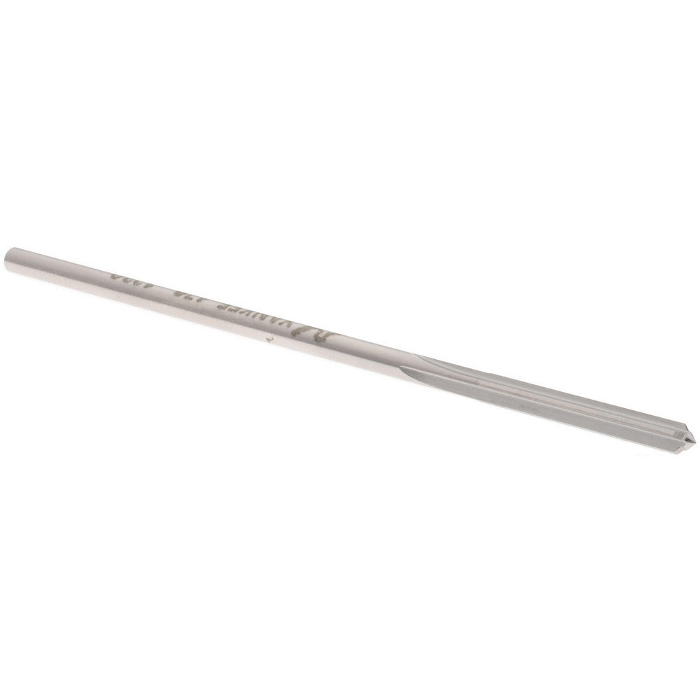 Yankee Corp. 470-0.1230 Chucking Reamer 0.1230" Dia, 3-1/2" OAL, 1-7/8" Flute Length, Straight Flute, Straight-Cylindrical Shank, HSS