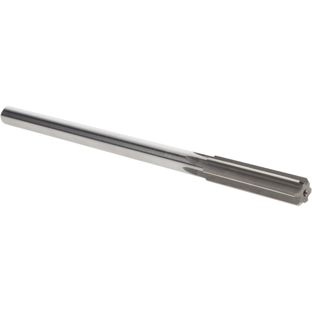 Yankee Corp. 470-0.4995 Chucking Reamer 0.4995" Dia, 8" OAL, 2" Flute Length, Straight Flute, Straight-Cylindrical Shank, HSS