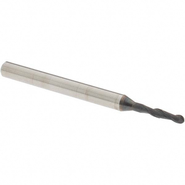 OSG 402-0625-BN11 Ball End Mill 0.0625" Dia, 0.1875" LOC, 2 Flute, Solid Carbide
