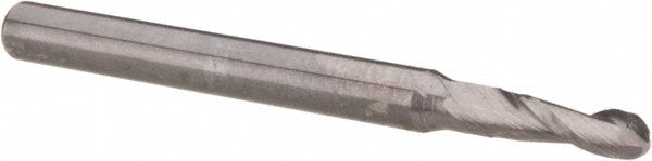 OSG 402-0938-BN Ball End Mill 0.0938" Dia, 0.3125" LOC, 2 Flute, Solid Carbide