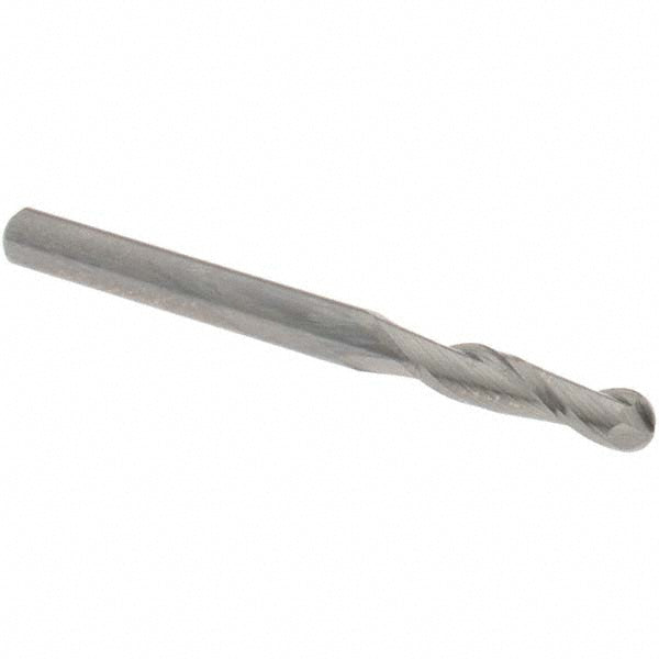 OSG 402-1250-BN Ball End Mill 0.125" Dia, 0.5" LOC, 2 Flute, Solid Carbide
