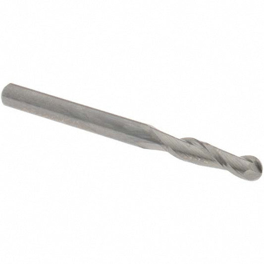 OSG 402-1250-BN Ball End Mill 0.125" Dia, 0.5" LOC, 2 Flute, Solid Carbide