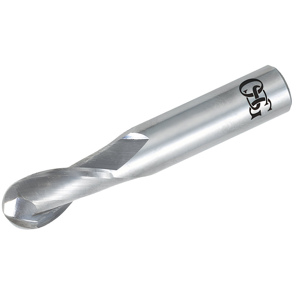OSG 402-2031-BN Ball End Mill 0.2031" Dia, 0.625" LOC, 2 Flute, Solid Carbide