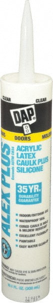DAP 7079818516 Caulk 10.1 oz Tube, Clear, Acrylic & Latex