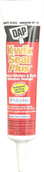 DAP 7079818526 Caulk 5.5 oz Tube, White, Acrylic & Latex
