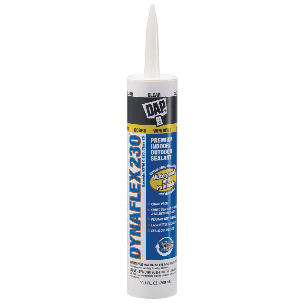 DAP 7079818304 Caulk 10.1 oz Cartridge, Clear, Acrylic & Latex