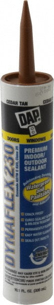 DAP 7079818412 Caulk 10.1 oz Cartridge, Tan, Acrylic & Latex