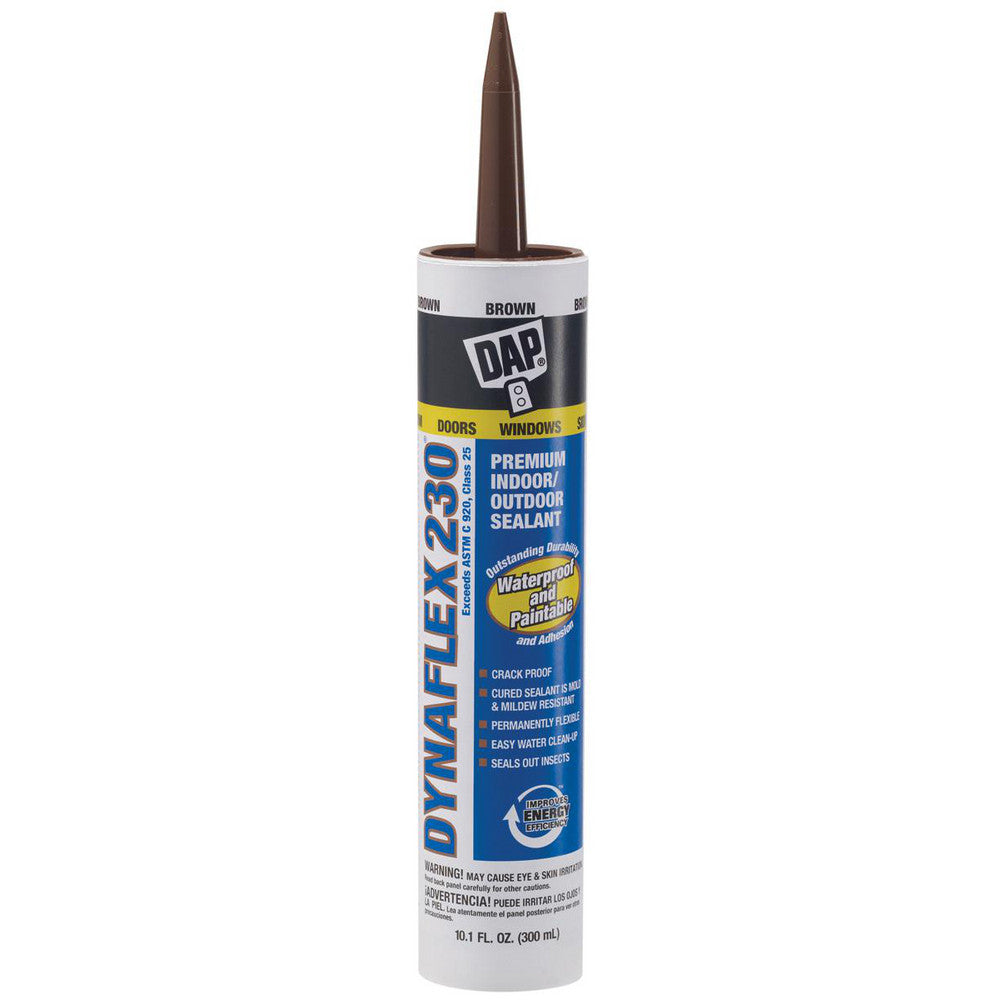 DAP 7079818418 Caulk 10.1 oz Cartridge, Brown, Acrylic & Latex