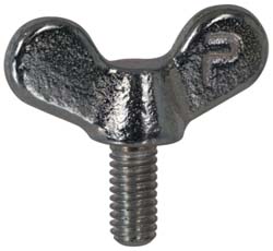 Value Collection 1-GHR-07-M7- 32510 Iron Thumb Screw 1/2-13, 2" Length Under Head, Winged Head