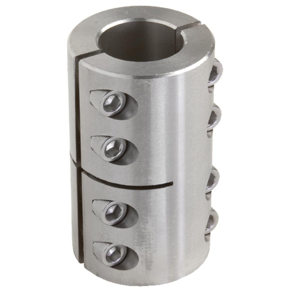 Climax Metal Products 2MISCC-25-25-S 25mm Inside x 45mm Outside Diam, Metric Two-Piece Clamping Rigid Coupling