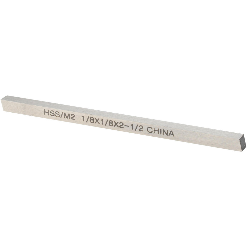 Value Collection 360-0010 Tool Bit Blank 1/8" Wide, 1/8" High, 2-1/2" OAL, M2 High Speed Steel, Square