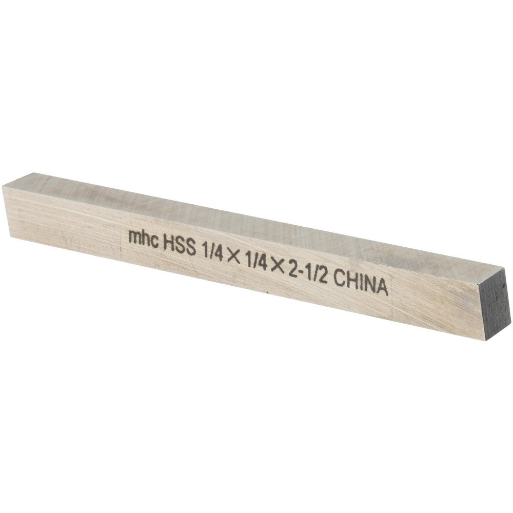 Value Collection 360-0033 Tool Bit Blank 1/4" Wide, 1/4" High, 2-1/2" OAL, M2 High Speed Steel, Square